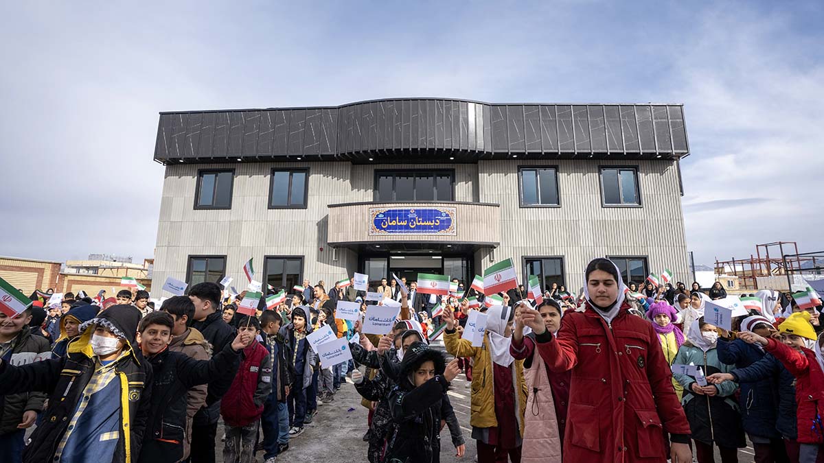 افتتاح دهمین مدرسه بانک سامان در روستای چشمه خانی شهرستان دلفان